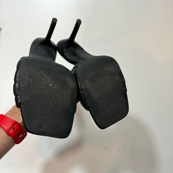 STEVE MADDEN SIGNIFY BLACK Slip-on Sandals Size 9,5 - Picture 4 of 7